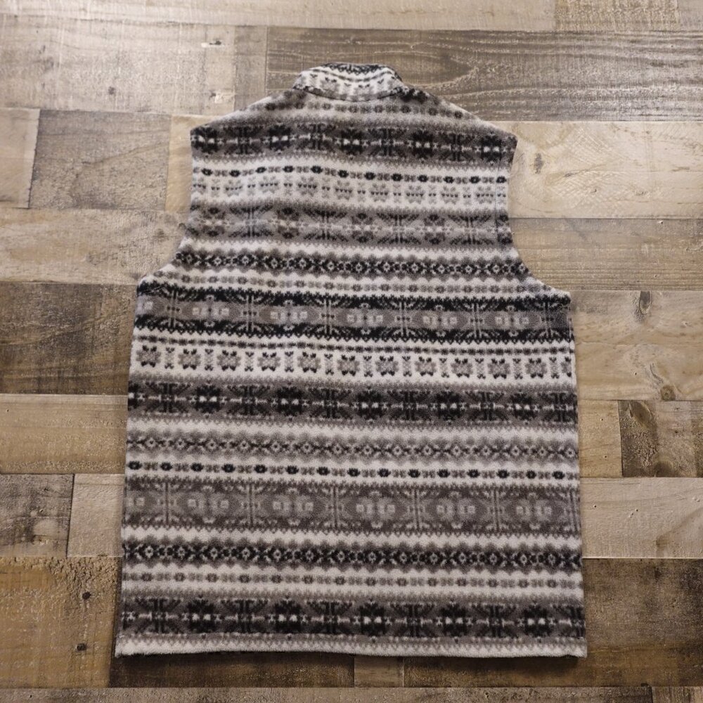 Polo Golf Ralph Lauren Fair Isle‎ Fleece Vest Men’s M Gray Nordic Layer - Picture 8 of 13